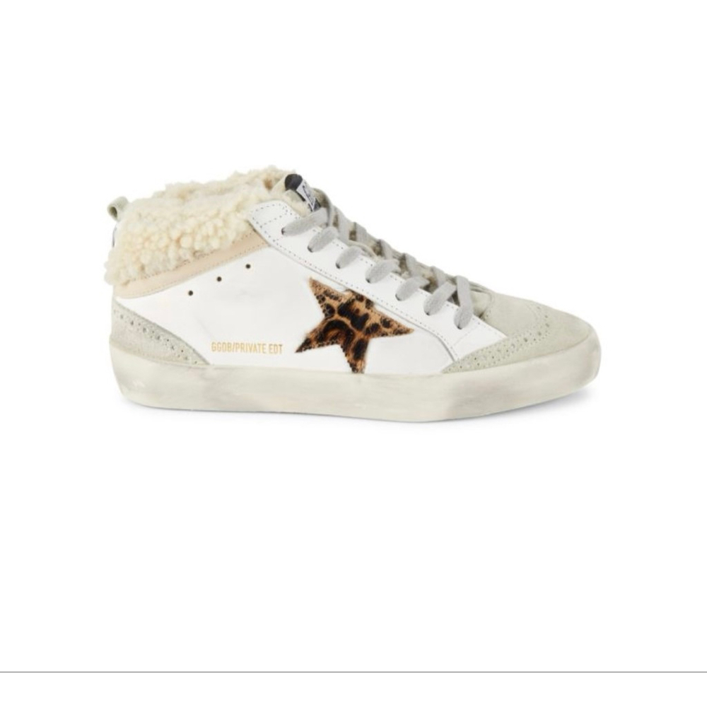 Women's Golden Goose Mid-Star Shearling Sneakers